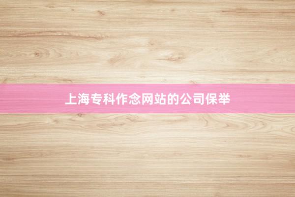 上海专科作念网站的公司保举